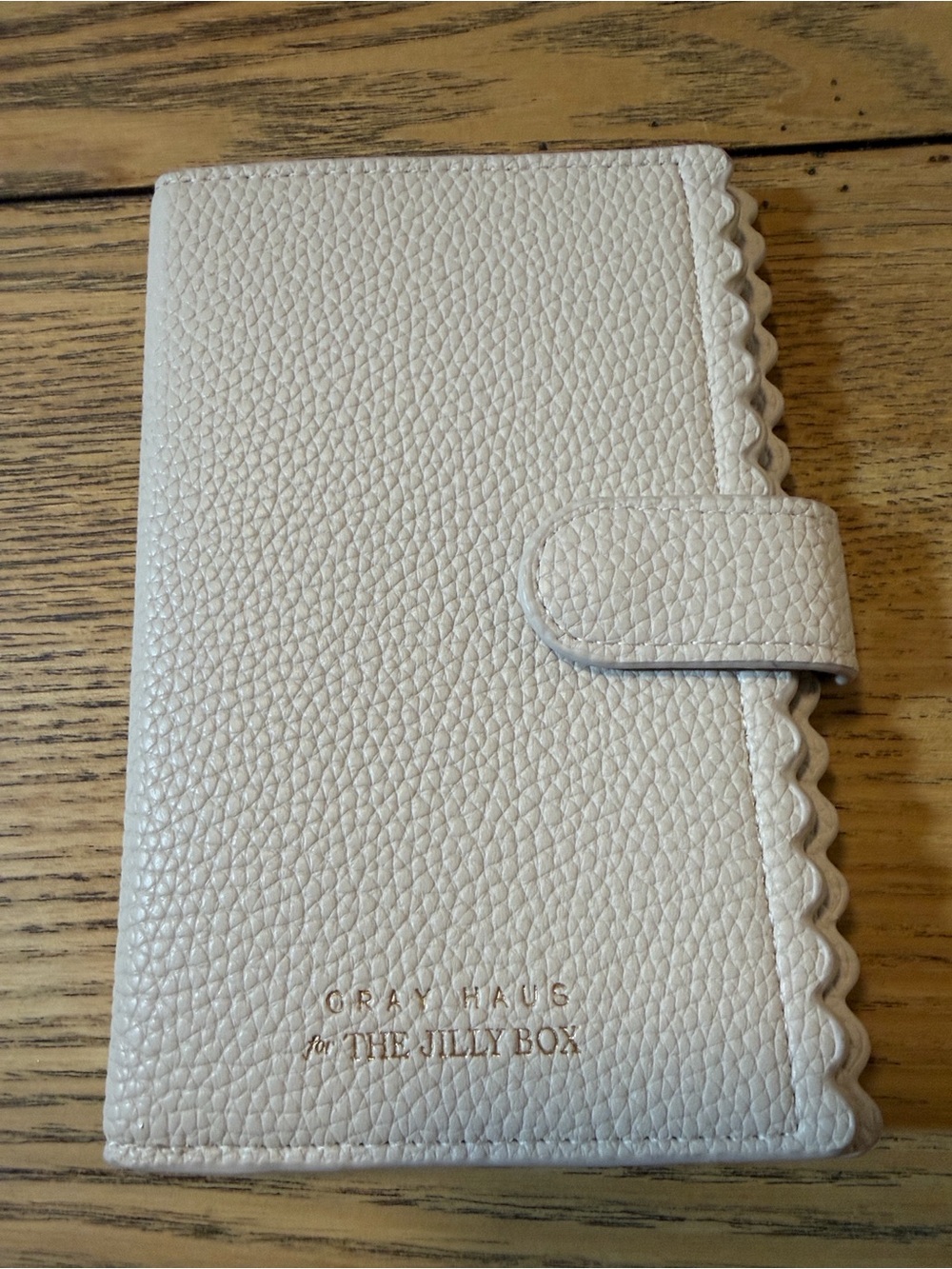 Gray Haus for The Jilly Box White Pebbled Card & Key Holder